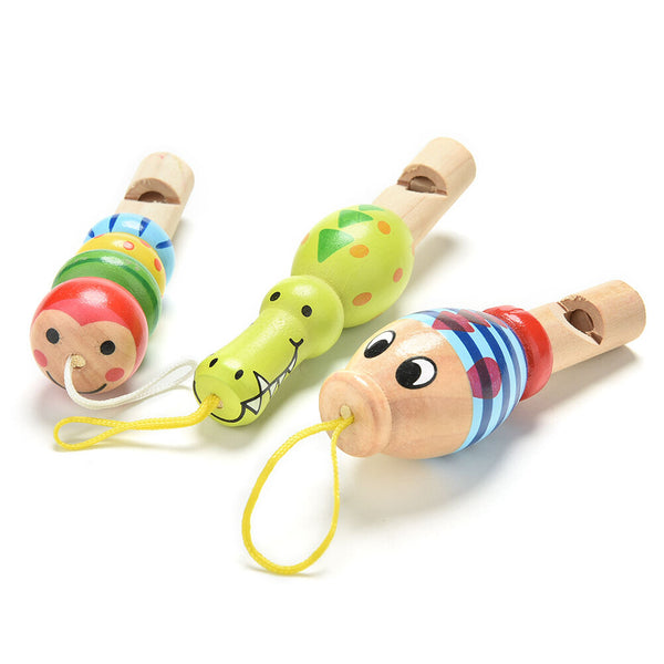 Animal Whistle Music Enlightenment Baby Children Educational Wood Kids Toys JR