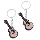2 Pcs Guitar Keychain Key Chain Piano Key Chain Purse Bag Pendant B