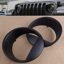 Angry Bird Style Front Lamp Headlight Cover Bezels fit for Jeep Wrangler JL 2018