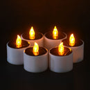 Yellow Solar Power LED Candles Flameless Electronic Solar LED Tea Lights Lamp 3C