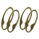 4x Spring Snap Clip Hook Alloy Car Key Chain KeyRings For Outdoor Hiking Camping