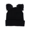 Women Winter Woolen Knitting Hat Cute Cat Ears Braided Knitted Fur Cap