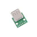 2pcs Hot Female Type A USB For 2.54MM PCB Board DIP Adapter JR