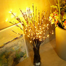 LED Willow Branch Lamp Tall Vase Twig Battery Warm Lamp for Home Decoration