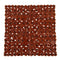 Pebble Non-Slip Suction Bath Mat - Square Mat for Shower or Tub, Amber W3B2