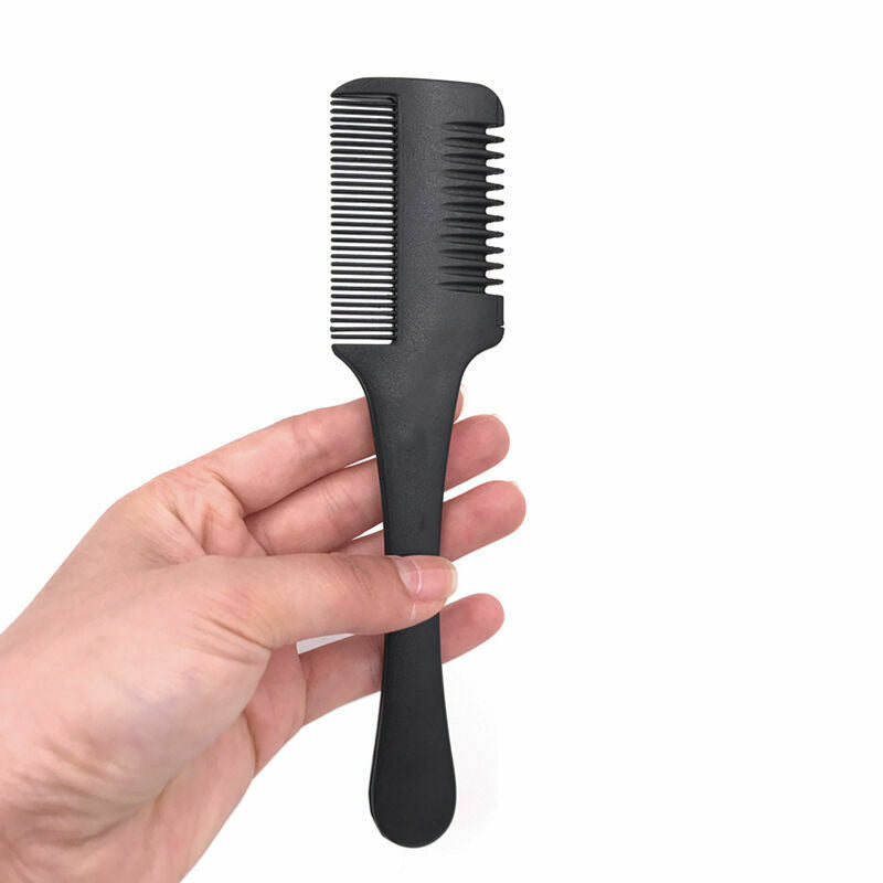Professional Hair Razor Comb Black Shaving Cutting New.. Thinning Comb M6B9