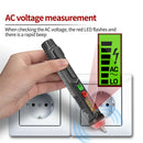 Safe Voltage Tester Pen 12V 1000V Adjustable Sensitivity Non Contact Home