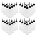40 Pcs Clear Empty Plastic Bottles With  Top Dropper Nozzle Caps  100ml