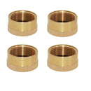 4pcs Brass Cap 1 LB Propane Bottles Small Gas Tank Cylinder Protective Caps