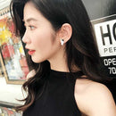 4X(Temperament Simple Personality Star Astronaut Pin Simple Korean EarringsE4J2)