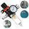 1/4 Air Compressor Filter Water Separator Trap Tools Kit With Regulator AFR V7R6