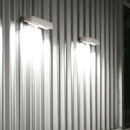 Solar Motion Sensor Wall Light Waterproof 12 LED Garden Street Lamp (White) A
