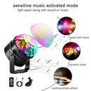 5W Stage Lights 4 Colour RGB Sound Activated Disco Ball Strobe DJ for Party
