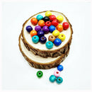 100X round wood spacer loose beads charms jewelry findings 10mm any colors JR