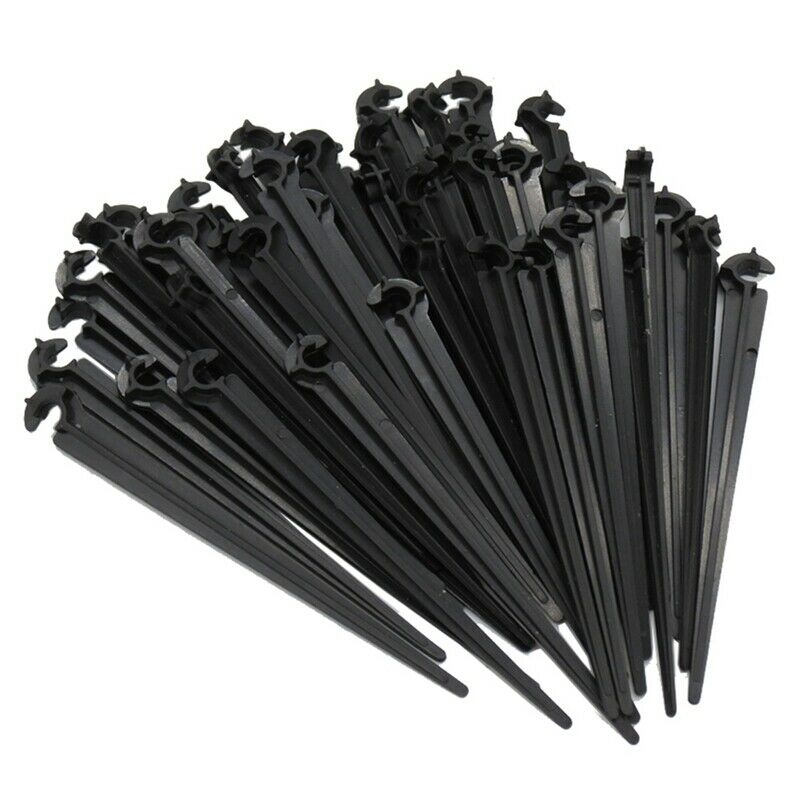50Pcs C-Shaped Garden 4 / 7mm Drip Irrigation Pipe Bracket Bracket Fixed Ro