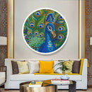 DIY Peafowl Special Shaped Diamond Painting Mural with Tassel Home Decor