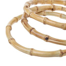 1 x Round Bamboo Bag Handle for Handcrafted Handbag DIY Bags Accessories New