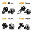 120PCS Car Push Retainer Clips Auto Fasteners 6 Most Popular Sizes for Chevy