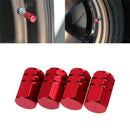 4X Aluminum Tire Wheel Rims Stem Air Valve Caps Tyre Cover Car Truck Bike  1X