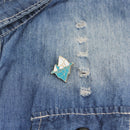 Enamel Blue Snow Mountain Brooch Pin Shirt Collar Pin Women Badge Jewelry G OZ