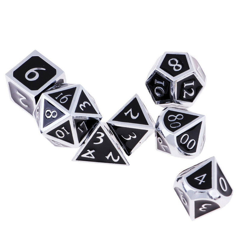 1 Set of 7 Dice D4 D6 D8 D10 D12 D20 16mm Polyhedral Dice for D&D Role Games