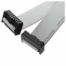 30cm 11.8" 2.54mm Pitch 16 Pin Female to Female IDC Ribbon Cable Gray O1V2