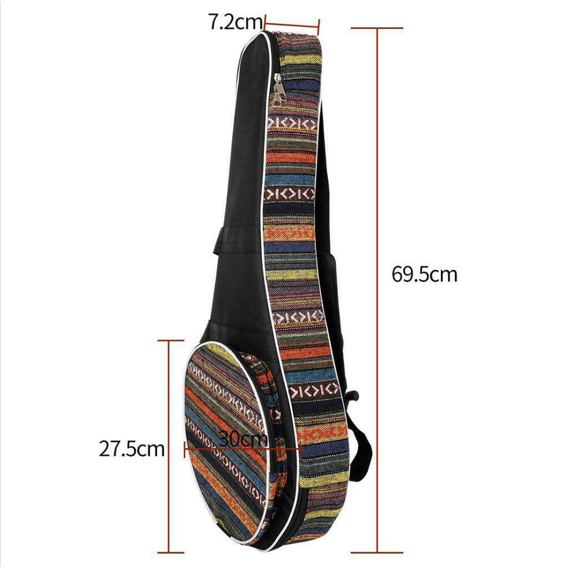 Heavy Duty Mandolin Bag With Padding Oxford Cloth Ajustable Strap Backpack