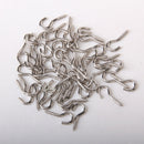 50 Pieces Screw Eye Hooks Eye Pins Eyelet DIY Craft Curtains Hanging Screws