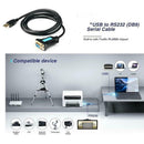 CableDeconn C0407 USB to RS232 Male to Male PL-2303 Adapter Converter Cable