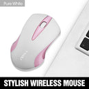 Q2 1200dpi Rechargeable Mouse Computer PC 2.4G Wireless Mute Mice (White)