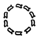 Pack of 40 Mini Flocking Clothes Hanger Hook Closet Organizer Wardrobe Black