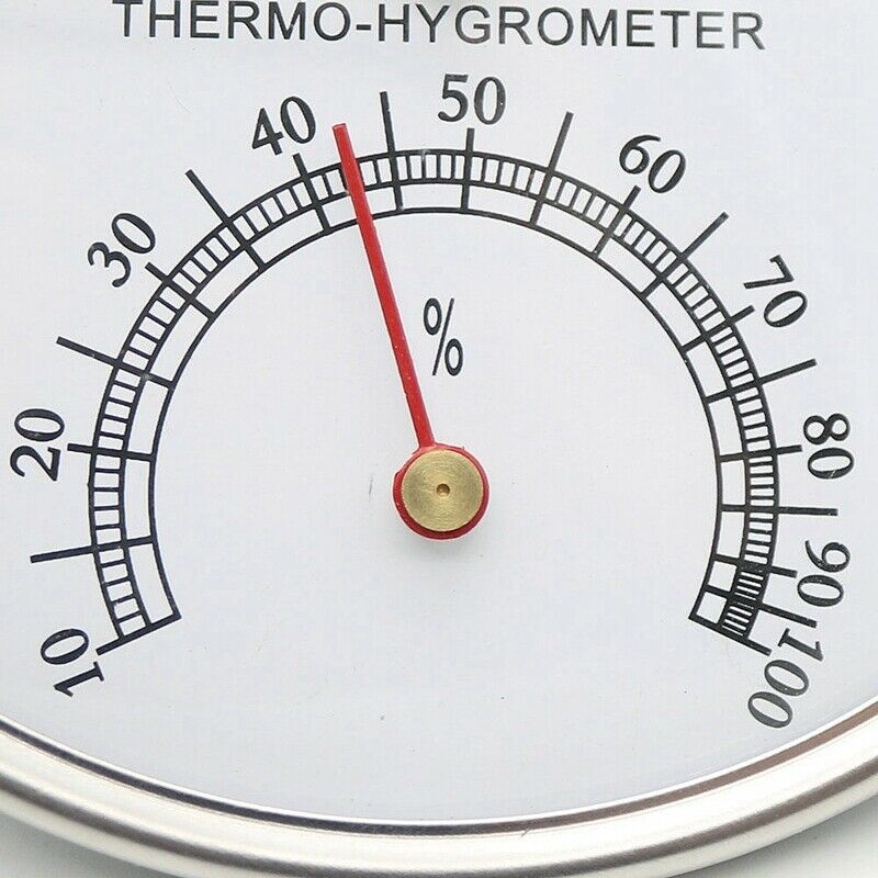 Sauna Thermometer Metal Case Steam Sauna Room Thermometer Hygrometer Bath A