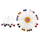 30x Crystal Diamante Hijab Scarf Pin Tailor Sewing Snag-Free Long Pin Safety