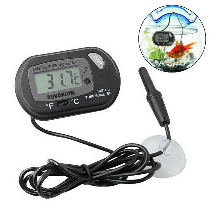 Useful Digital LCD Fish Tank Aquarium Marine Water Thermometer Temperature Black