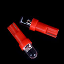 10pcs Red T5 12V LED Car Wedge Dashboard Gauge Light Lamp Bulb BX