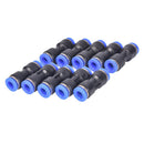 10pcs 6mm Pneumatic air quick push to connect fitting 1/4" OD straight tube M&