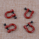 1/10 Metal 4pcs Hooks Hitch Tow Shackles fit for Traxxas TRX-4 RC Crawler Hf