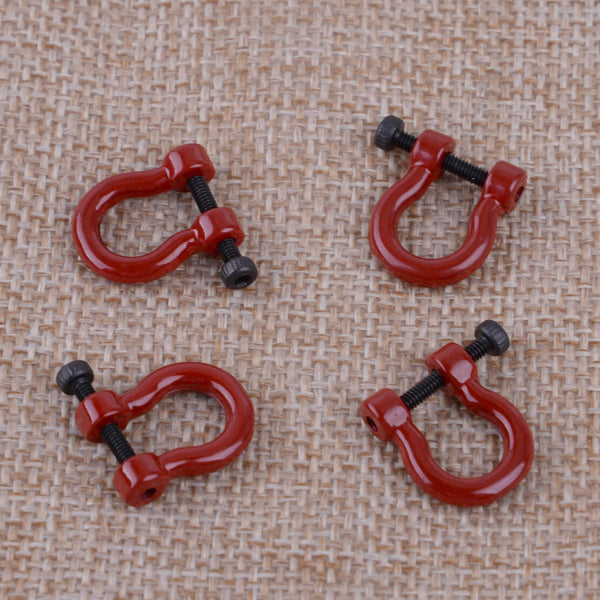 1/10 Metal 4pcs Hooks Hitch Tow Shackles fit for Traxxas TRX-4 RC Crawler Hf