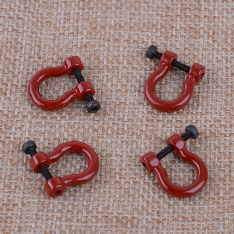 1/10 Metal 4pcs Hooks Hitch Tow Shackles fit for Traxxas TRX-4 RC Crawler Hf