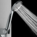 ABS Pressurized Plastic Electroplating Round Handheld Shower Head Lightweight