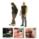 2x 1:64 Mini Tiny People Street Sand Table Layout Scenery Diorama Decor