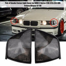 1 Pair Car Turn Signal Light Cover Corner Warning Light Shell Smoke for Bmw