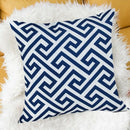 Geometric Design Wave Pattern Short Plush Square Home Decorative Pillow And