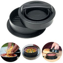 Non Stick 3-In-1 Hamburger Mold Meat Burger Press Mold Beef Hamburger Mo^