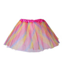 Baby Girl Rainbow Tutu Skirt Kids 3 Layers Tulle Skirt Dancewear Cake Skirt