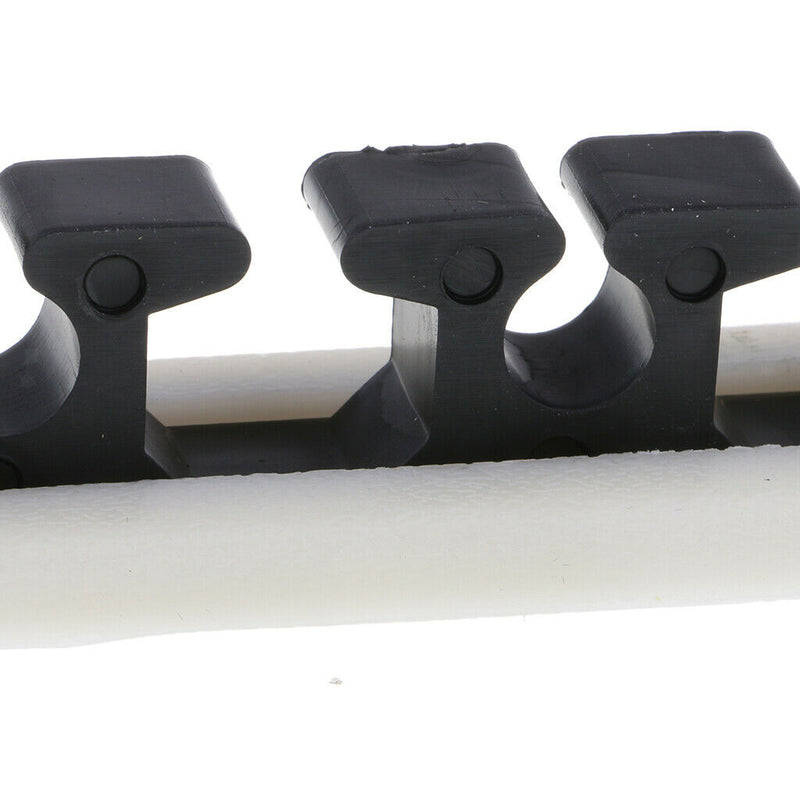 2Pcs Rubber Fishing Rod Holder 7-Rod Pole Support Stand Storage Rack Keeper