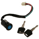 Ignition Key Switch Lock Electric 4 Wire 2 Key for Motorcycle ATV A Type