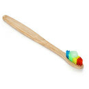 Vaclav 1Pc Bamboo Toothbrush Rainbow Bamboo Tooth Brush Fibre Toothbrush Co H1R7