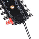 10Way 4-pin pc cpu pwm cooling fan controller hub sata power socket split FT