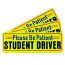 Set Of 3 Student Driver Magnet Highly Reflective New Driver Vehicle Bumper  I5T6